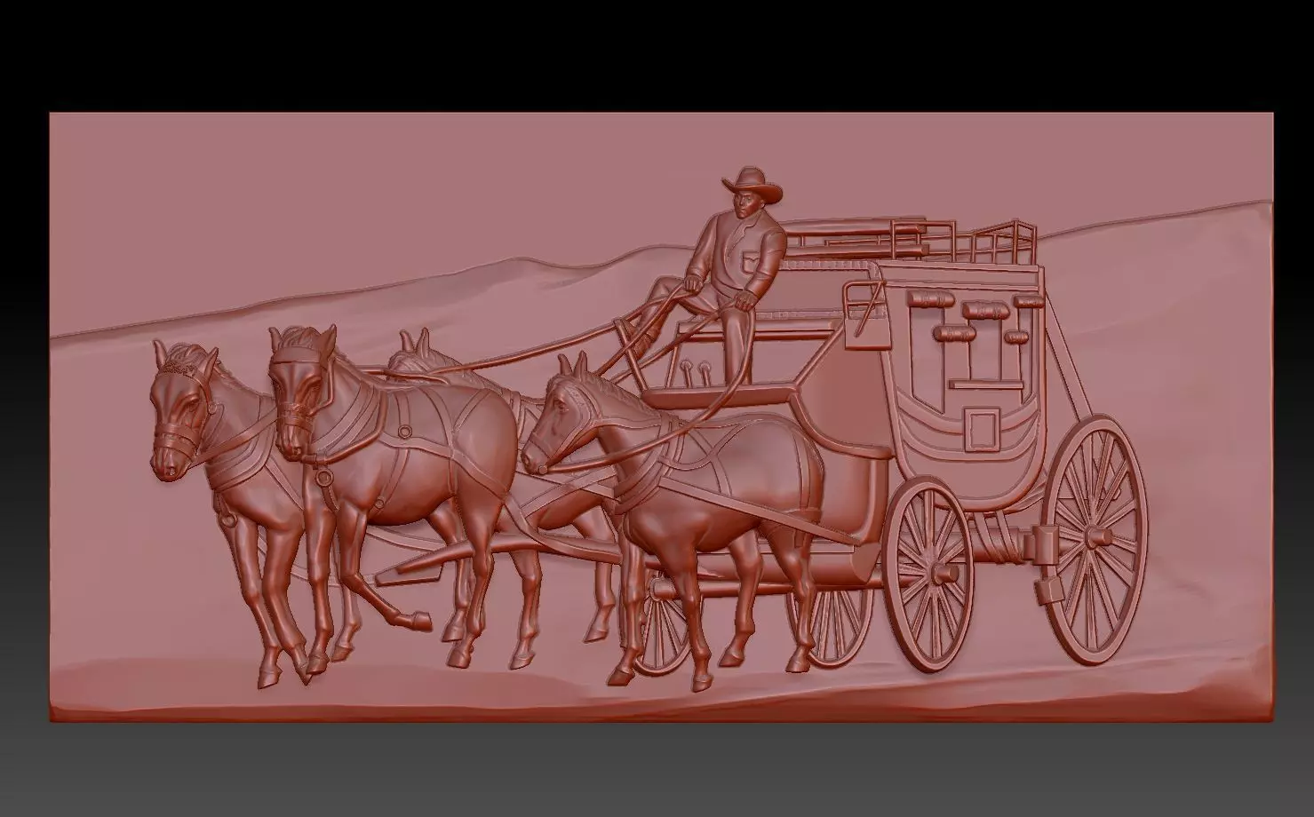 Horses 3D print model_0