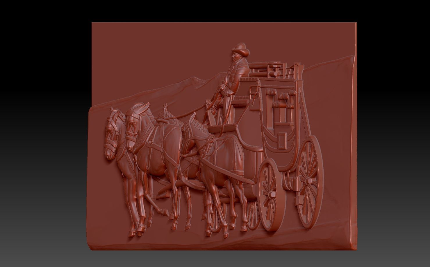 Horses 3D print model_3