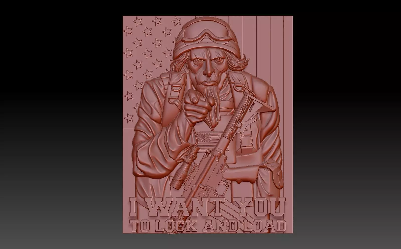 America 3D print model_0