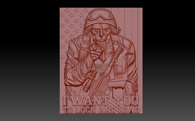 America 3D print model