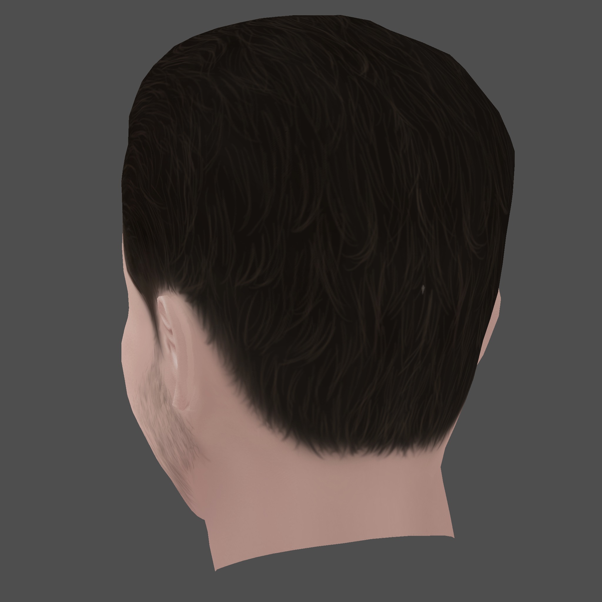 Joseph Quinn Head - Low poly head for game Low-poly 3D model_3