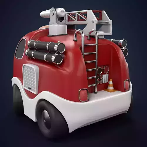 Cartoon Fire Truck