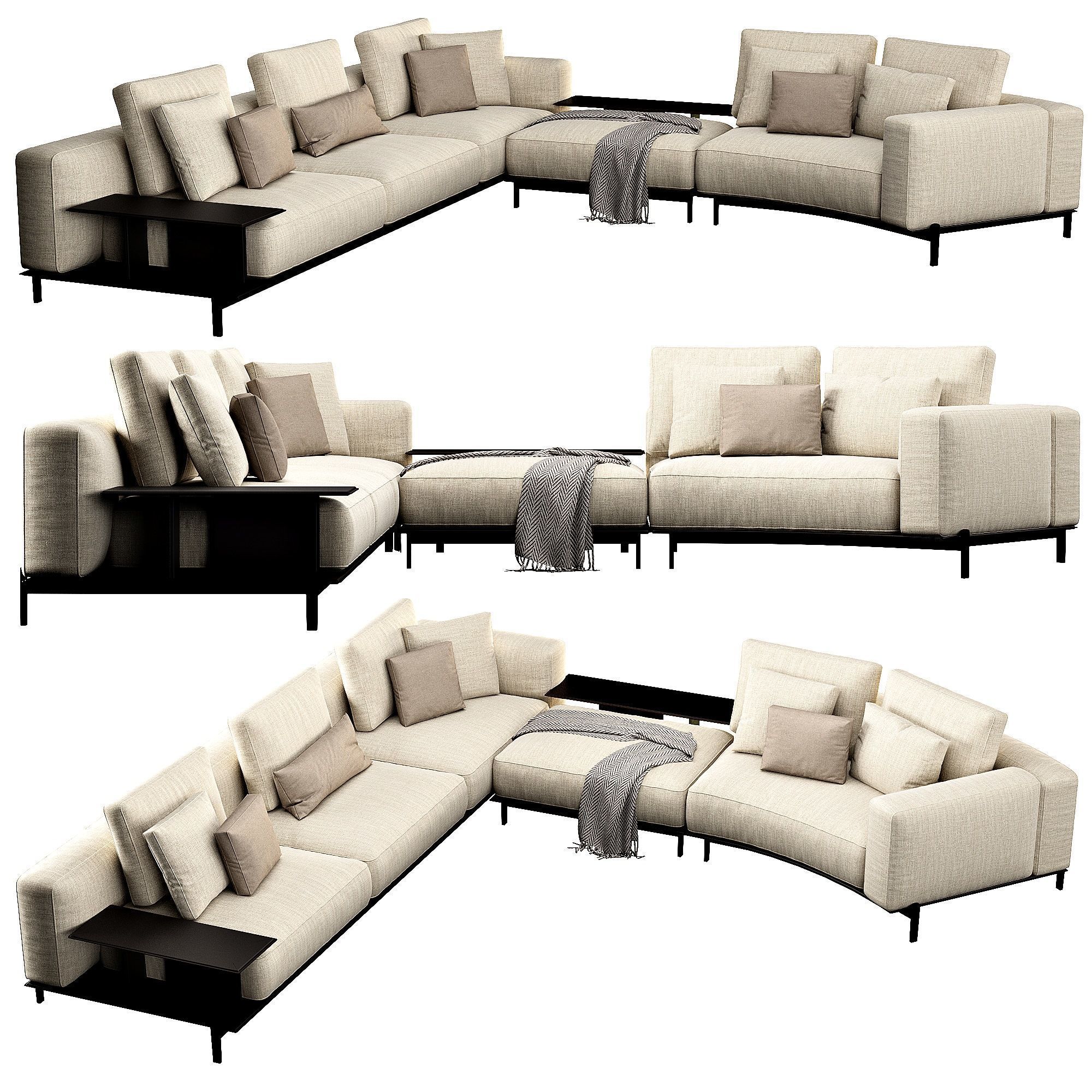 Brera Sofaset 3D model_3