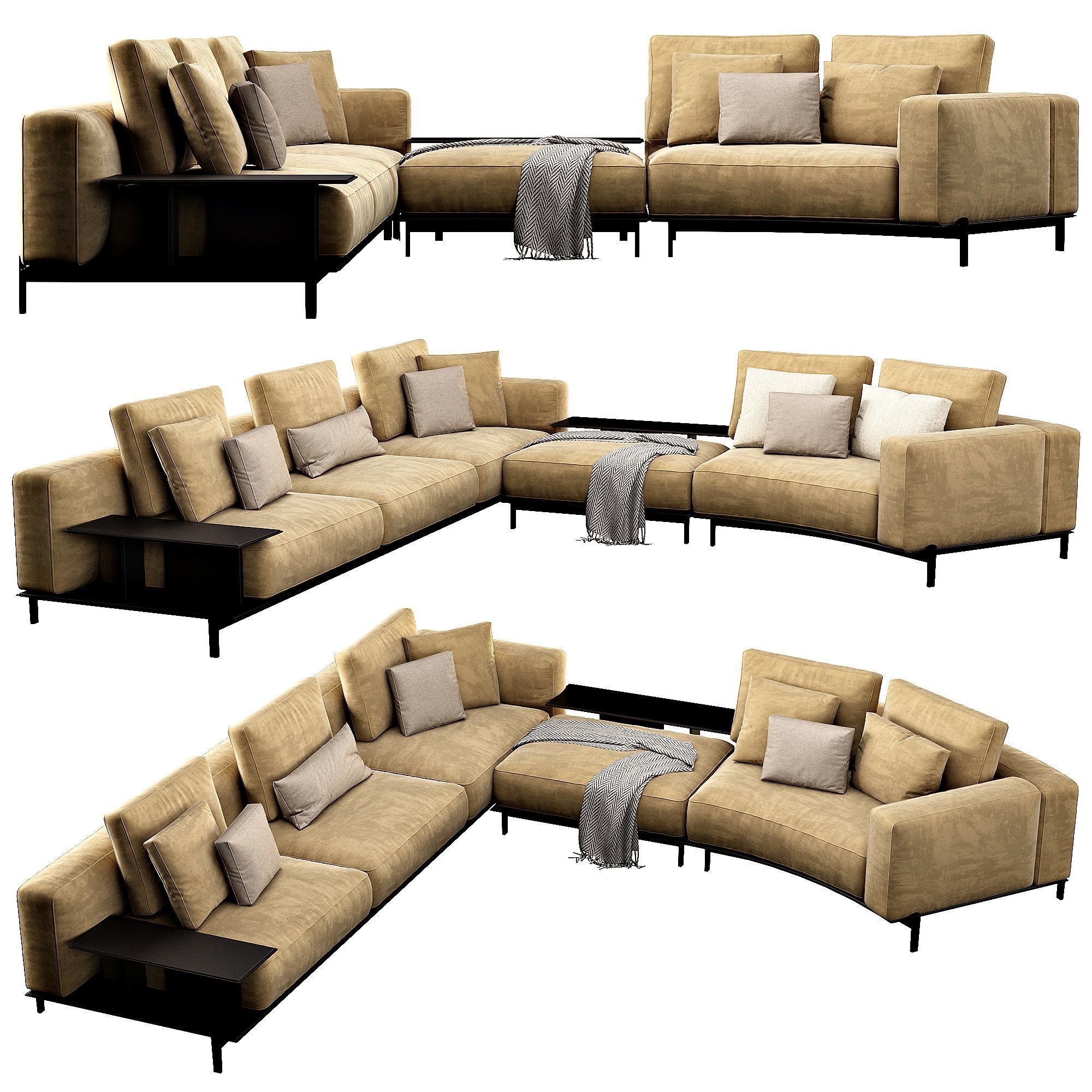 Brera Sofaset 3D model_2