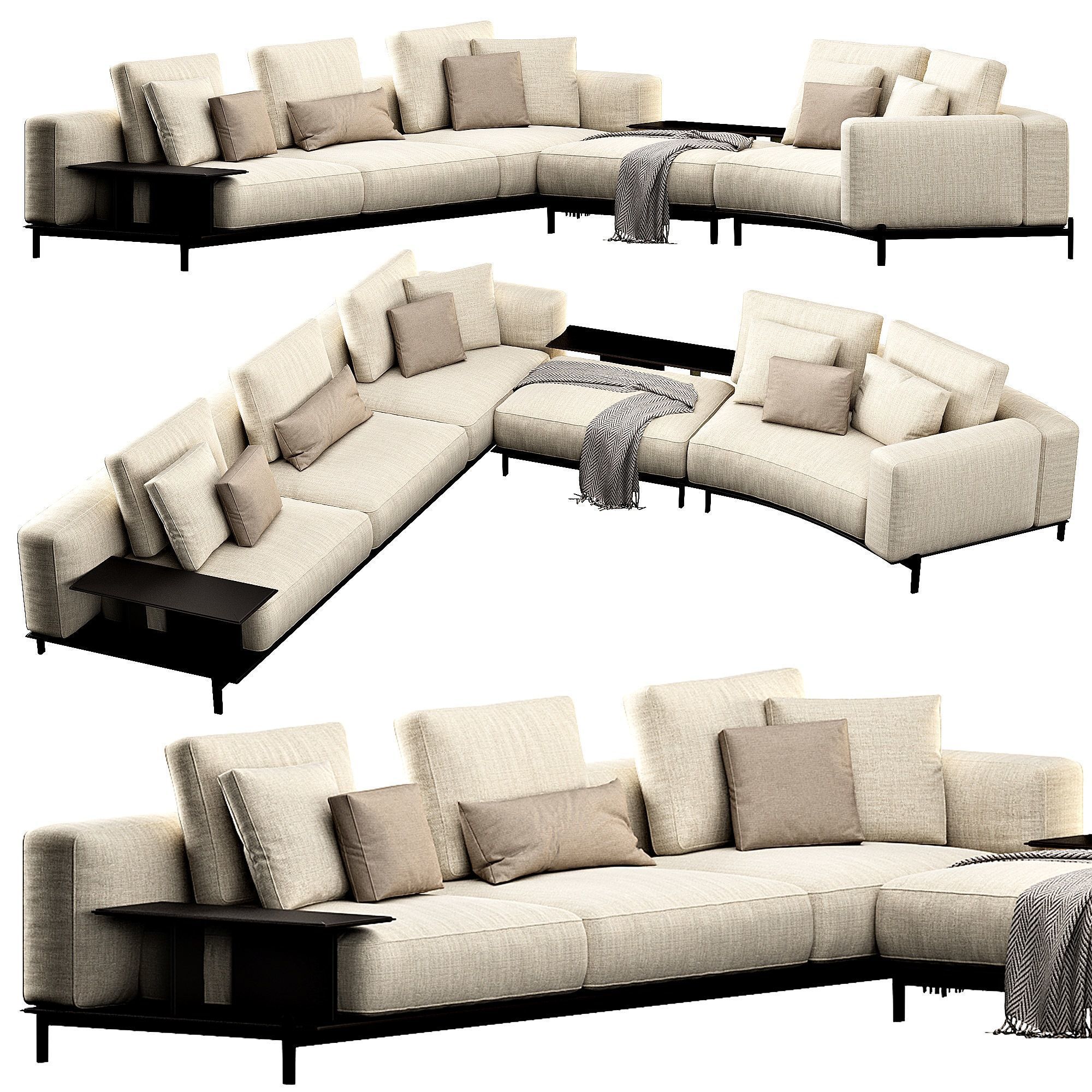 Brera Sofaset 3D model_4