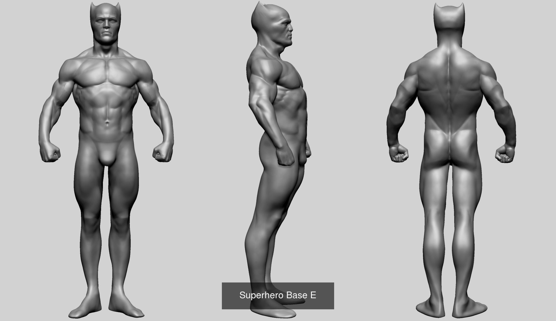 Superhero and Male Anatomy Models 3D Model Collection_5