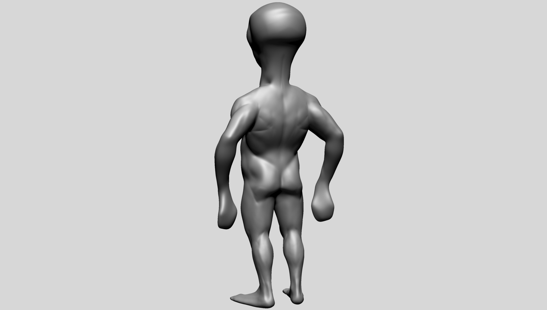 Creature Body Form D 3D model_4