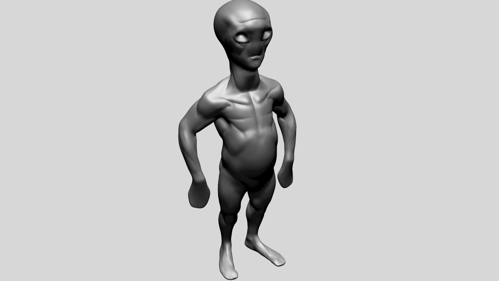 Creature Body Form D 3D model_8