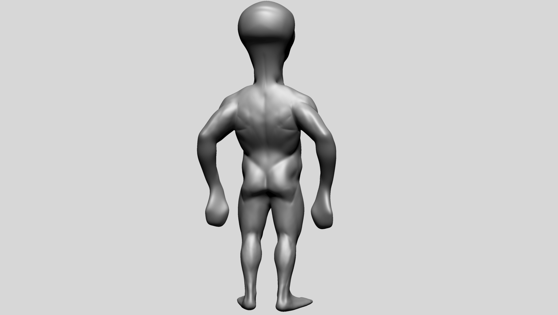 Creature Body Form D 3D model_3