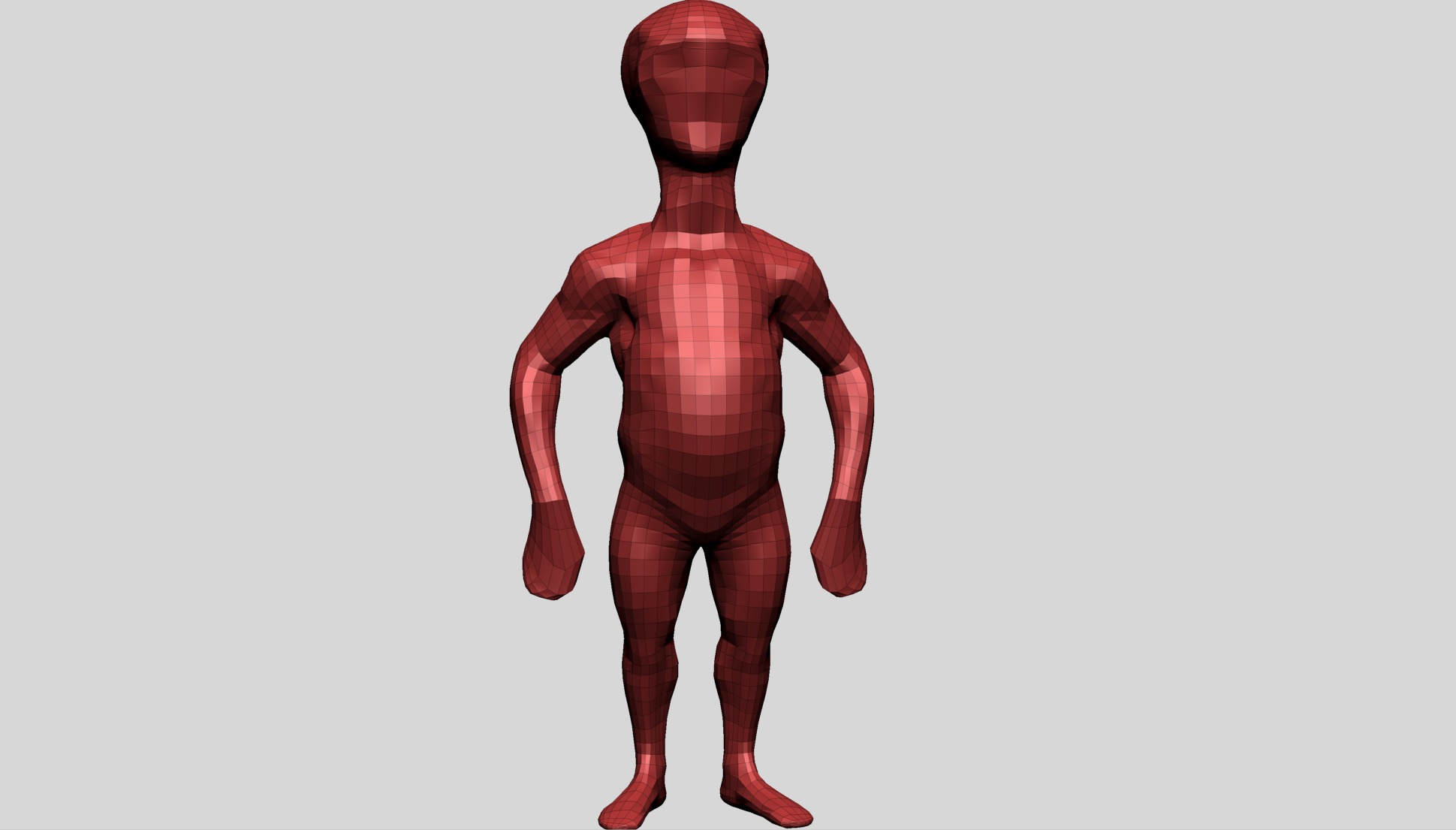 Creature Body Form D 3D model_10