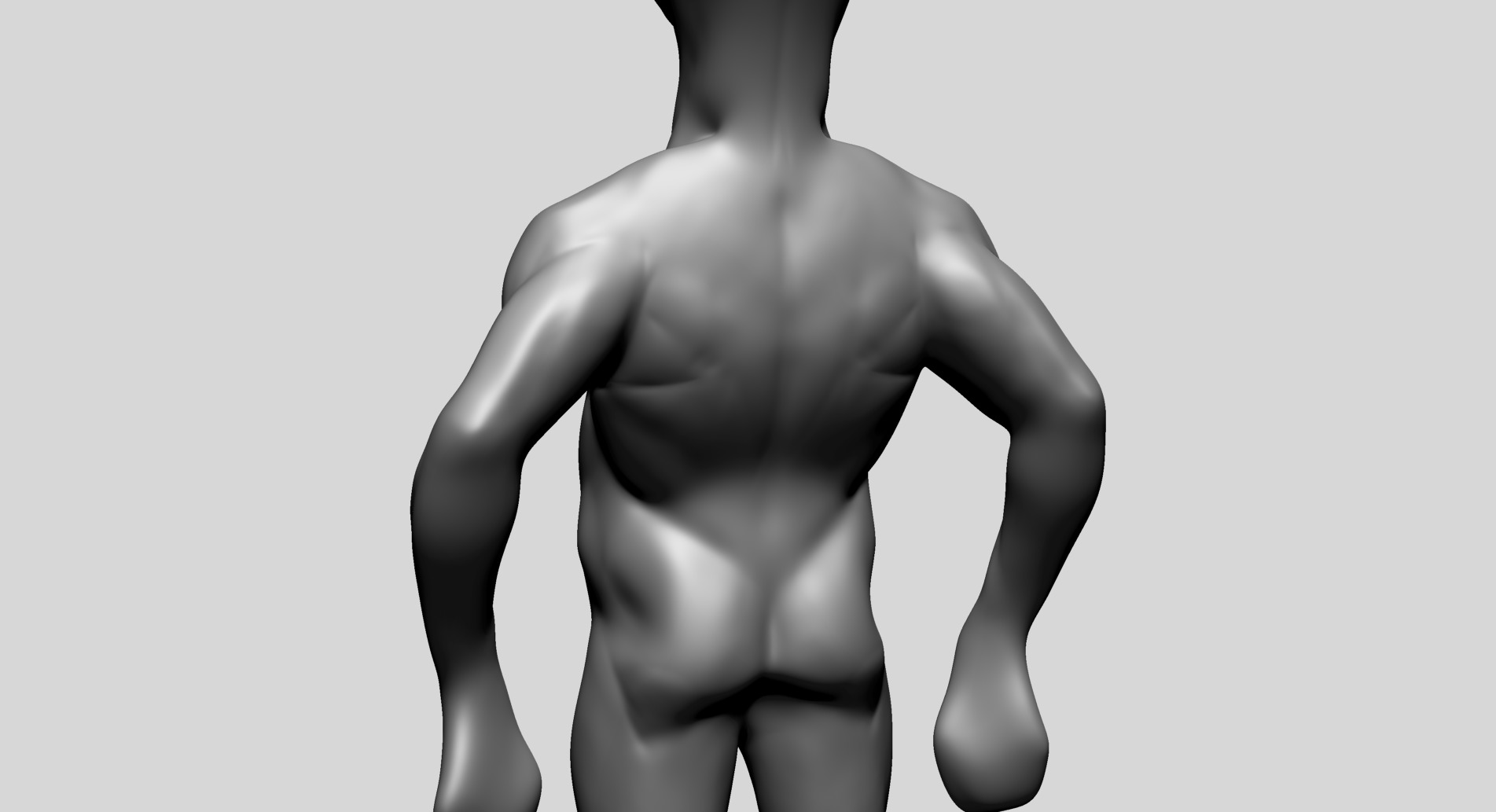 Creature Body Form D 3D model_9