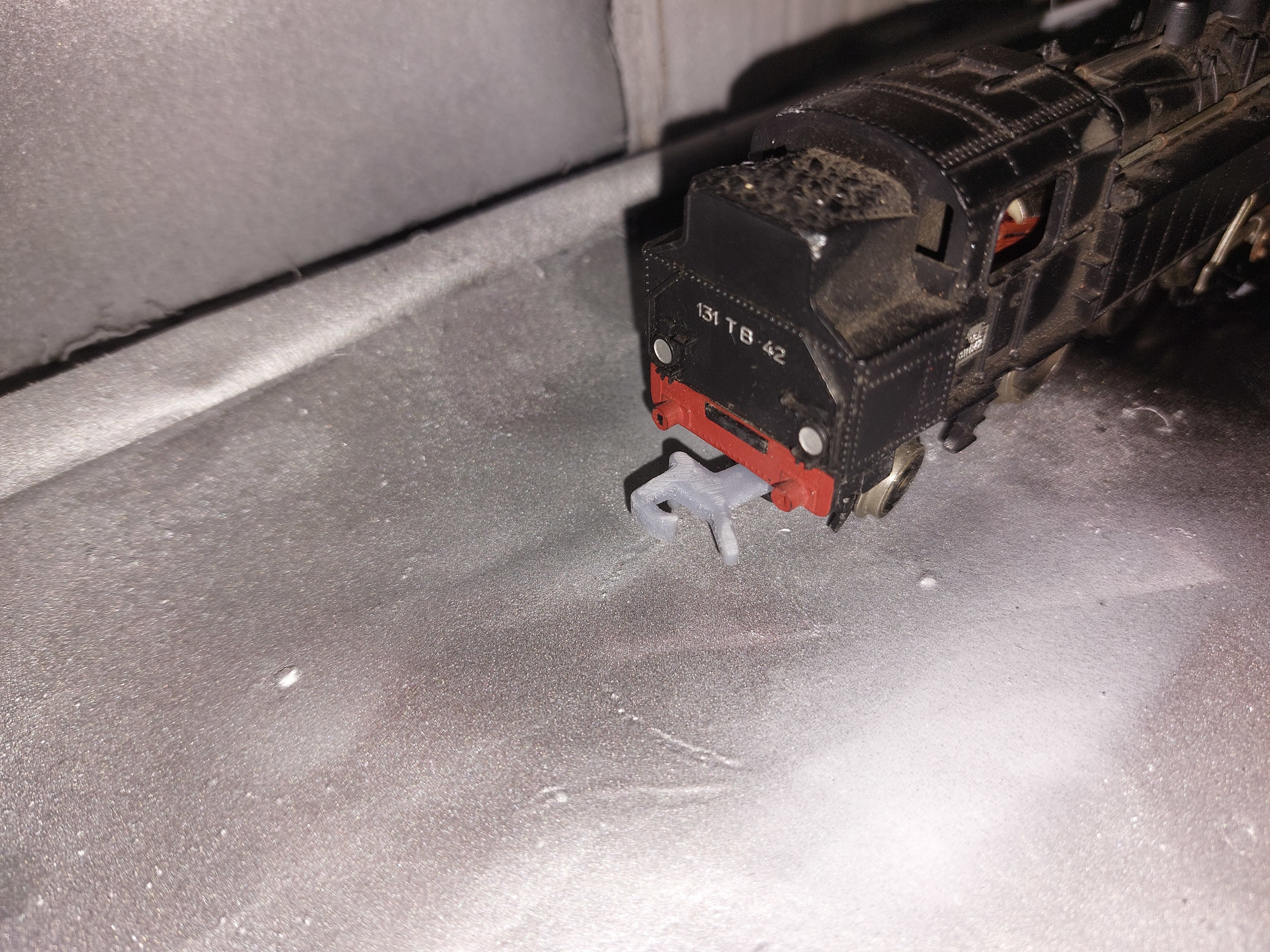 hornby train towing hitch acHO scale 1-87 3D print model_4