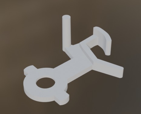 hornby train towing hitch acHO scale 1-87 3D print model_1