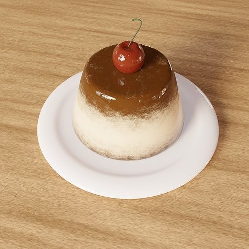 Pudding 3D model