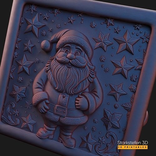 Santa Claus Decor Box - 3D Printable STL File 3D print model