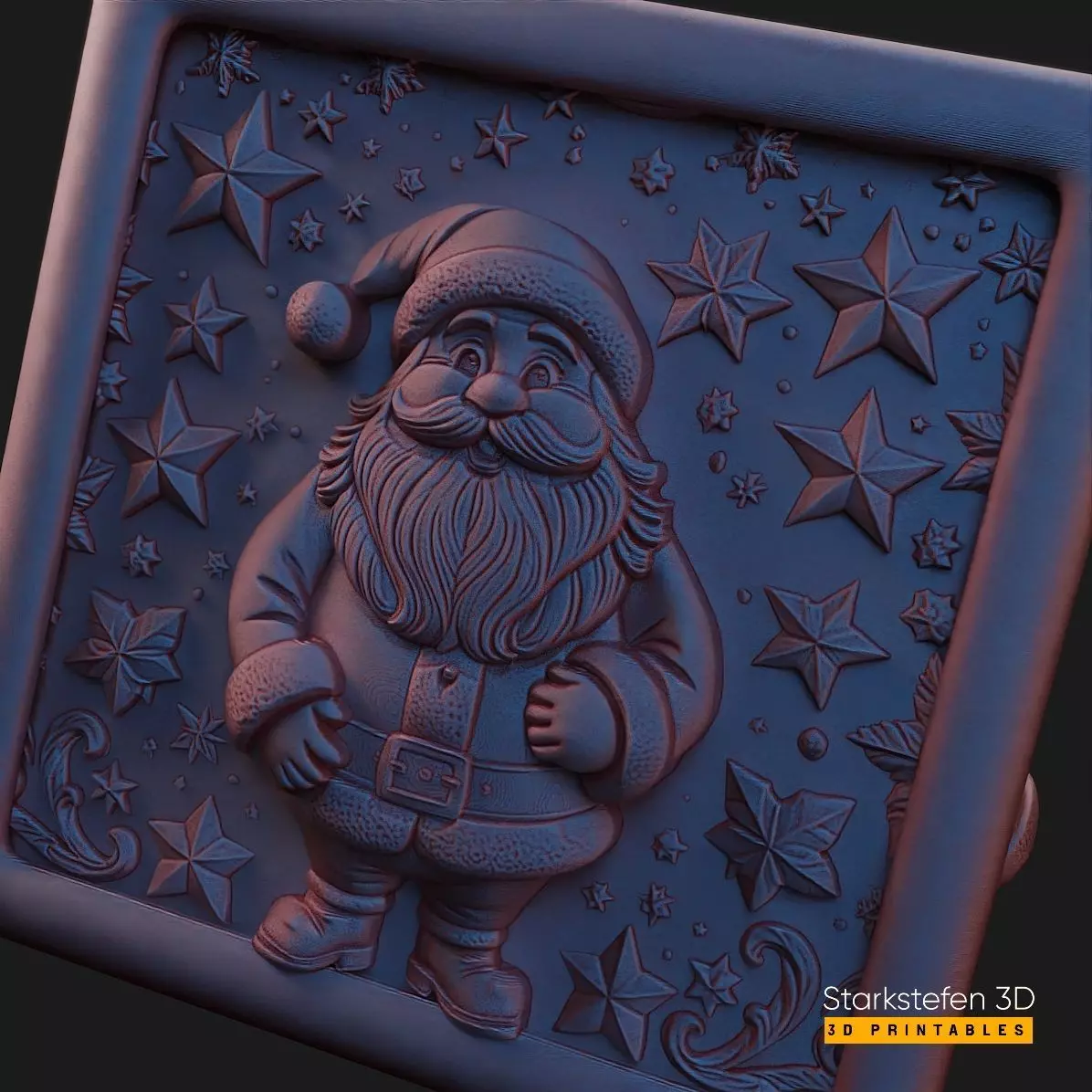 Santa Claus Decor Box - 3D Printable STL File 3D print model