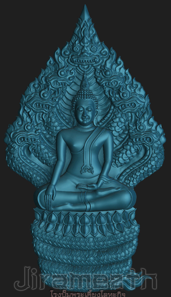 Buddha Statue Of Naga Prok 3D print model_1