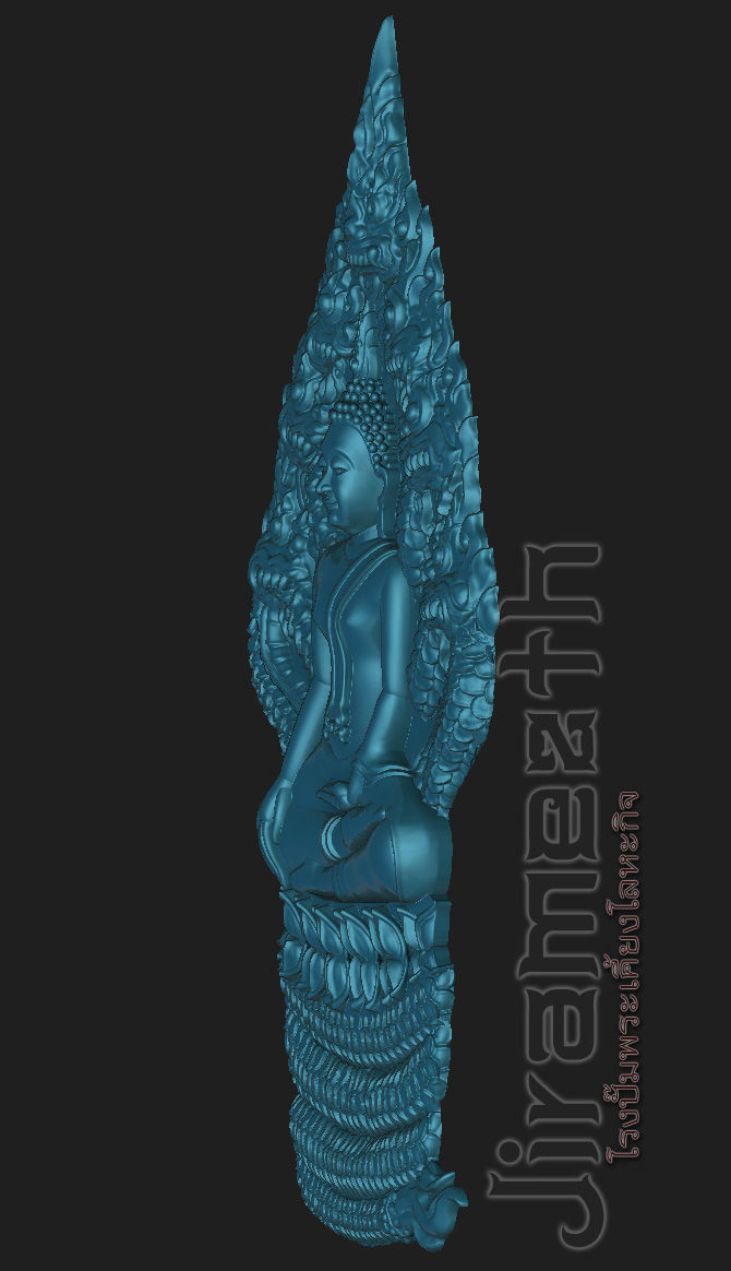 Buddha Statue Of Naga Prok 3D print model_4