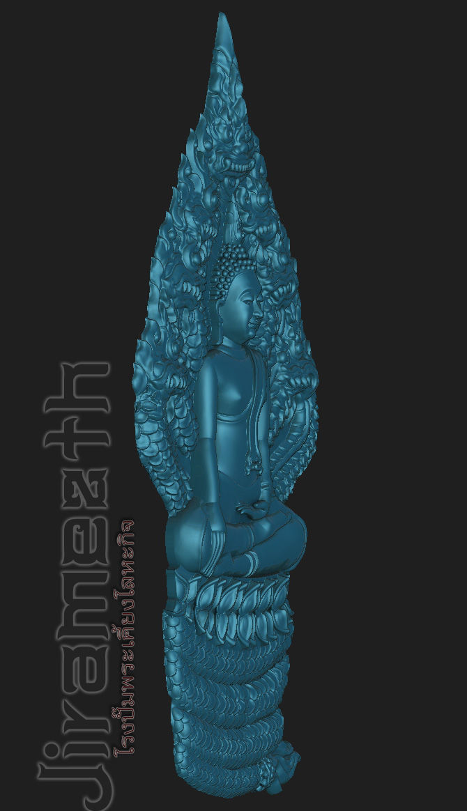 Buddha Statue Of Naga Prok 3D print model_2