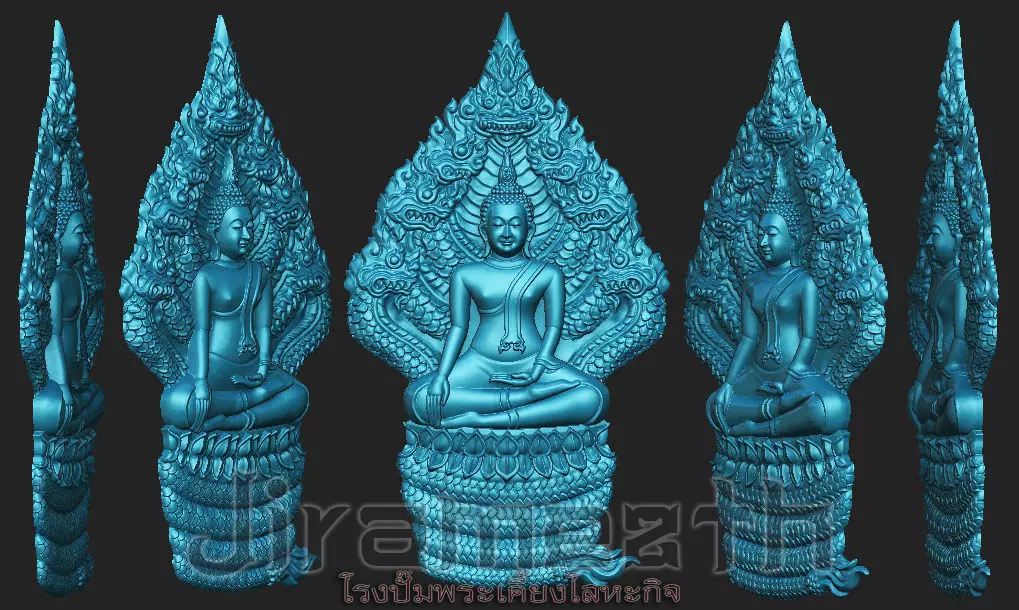 Buddha Statue Of Naga Prok 3D print model_0