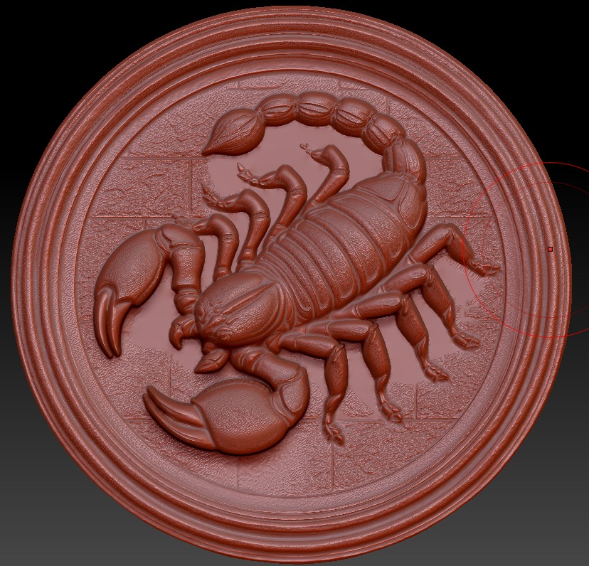 Zodiac symbols 3D model bass relief  free 3D print model_37