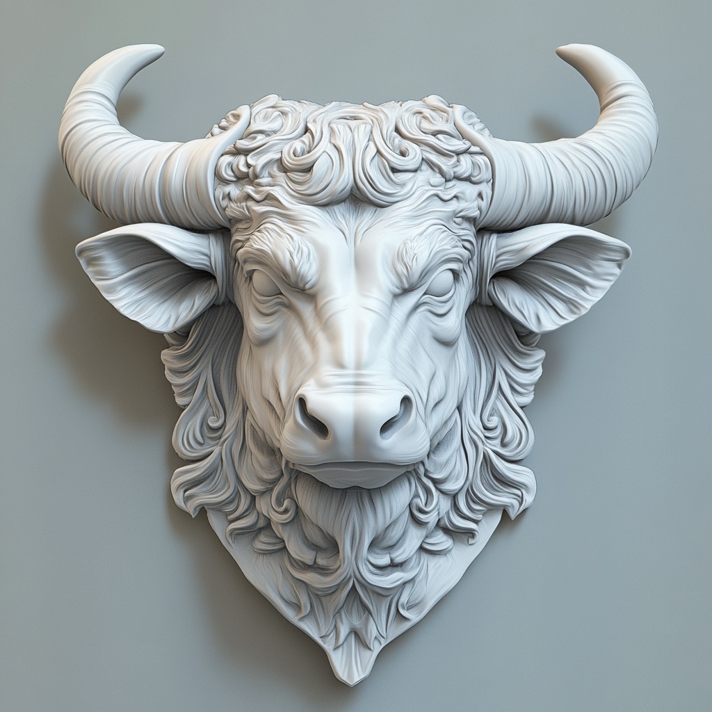 Zodiac symbols 3D model bass relief  free 3D print model_10