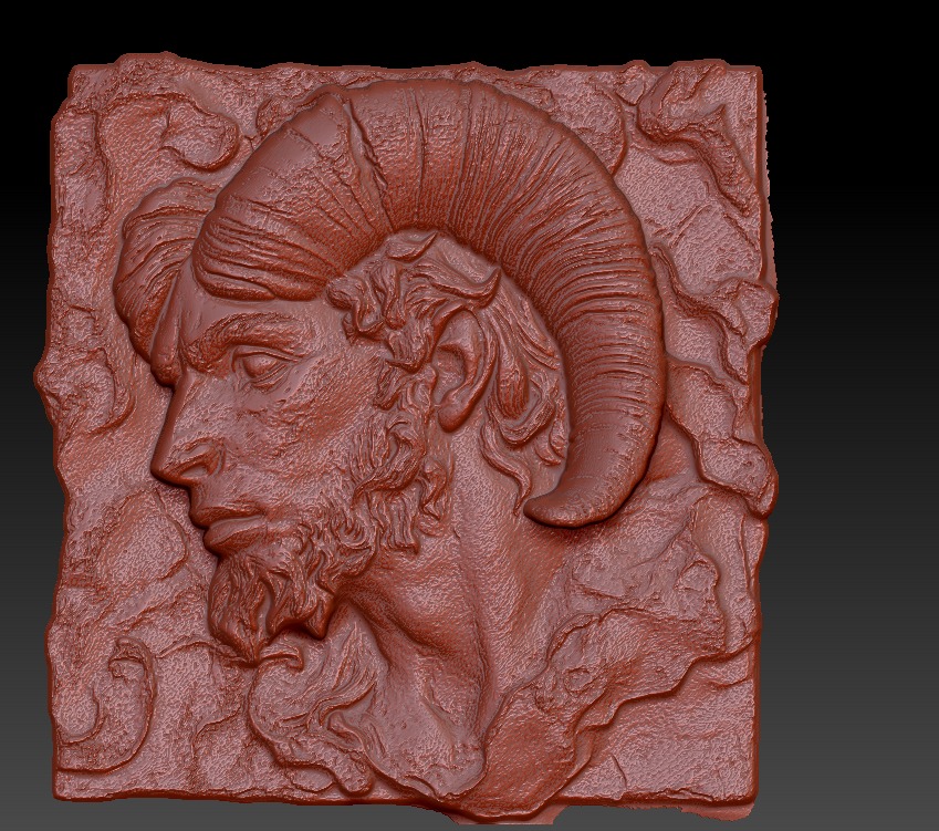 Zodiac symbols 3D model bass relief  free 3D print model_35