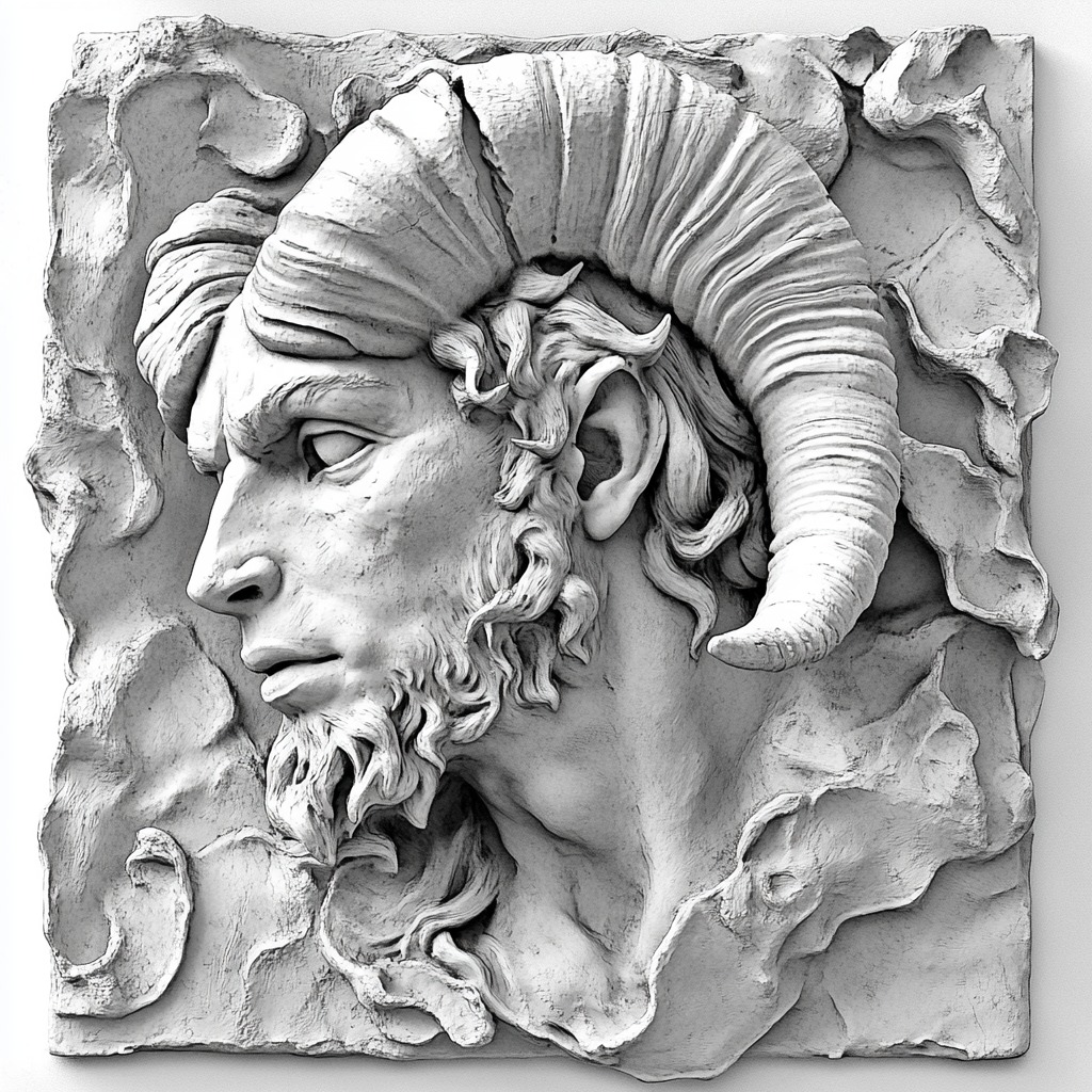 Zodiac symbols 3D model bass relief  free 3D print model_4