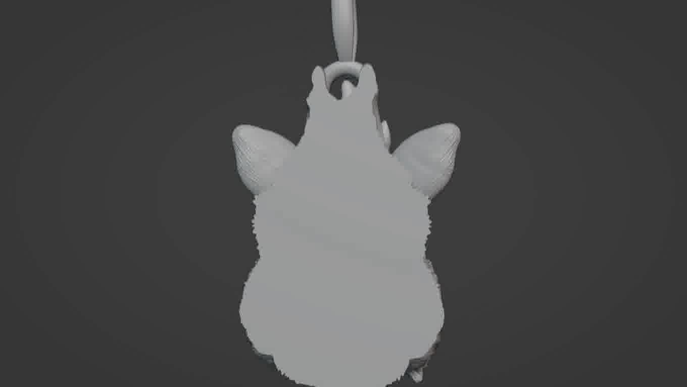 Pendant Pig 3D print model 3D print model_79
