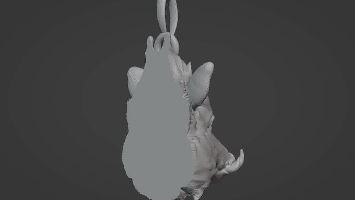 Pendant Pig 3D print model 3D print model_44