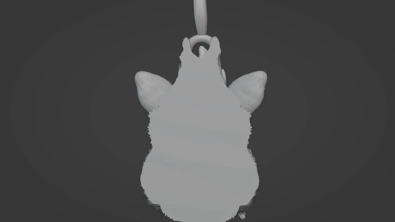 Pendant Pig 3D print model 3D print model_71