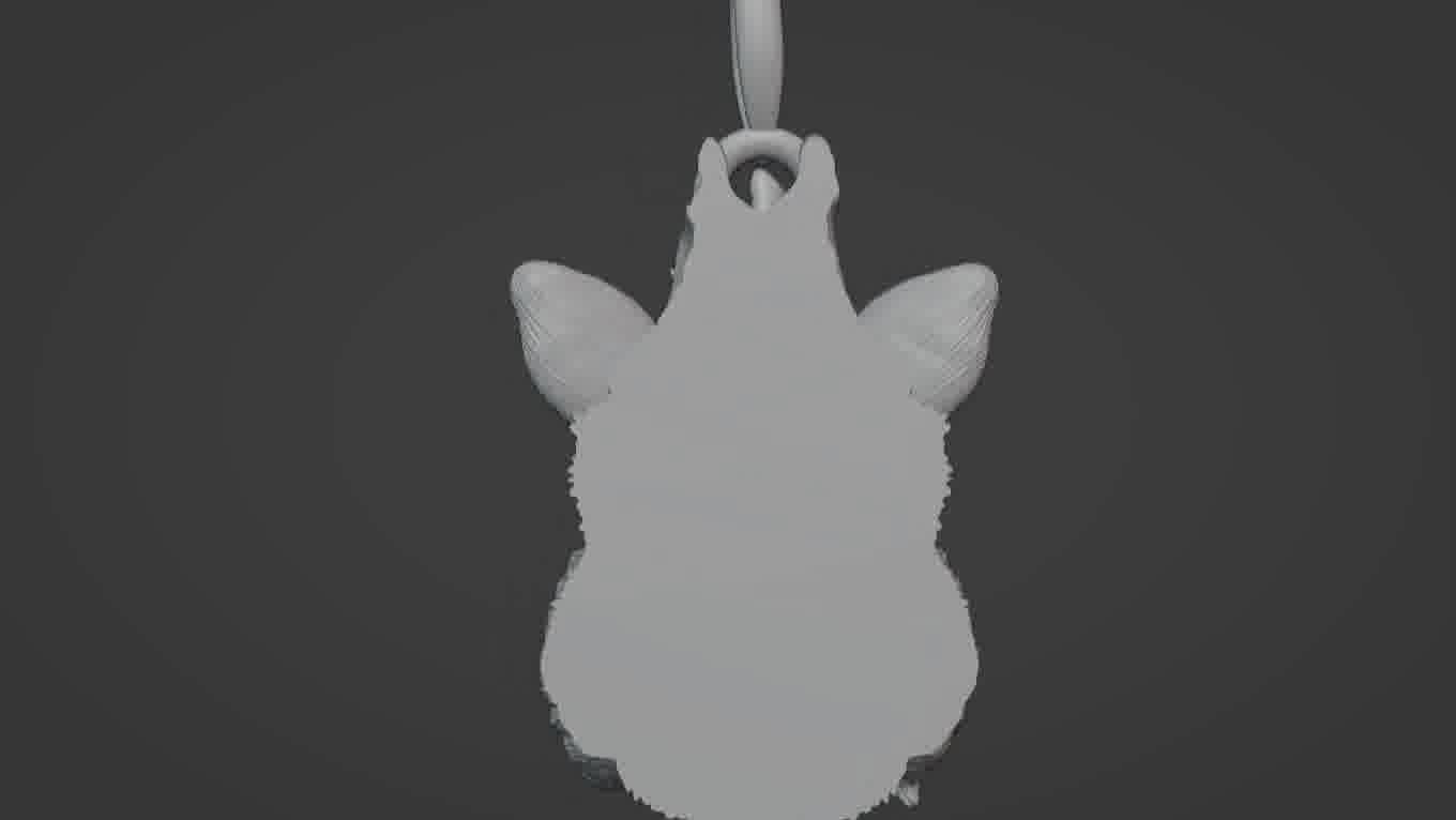 Pendant Pig 3D print model 3D print model_22