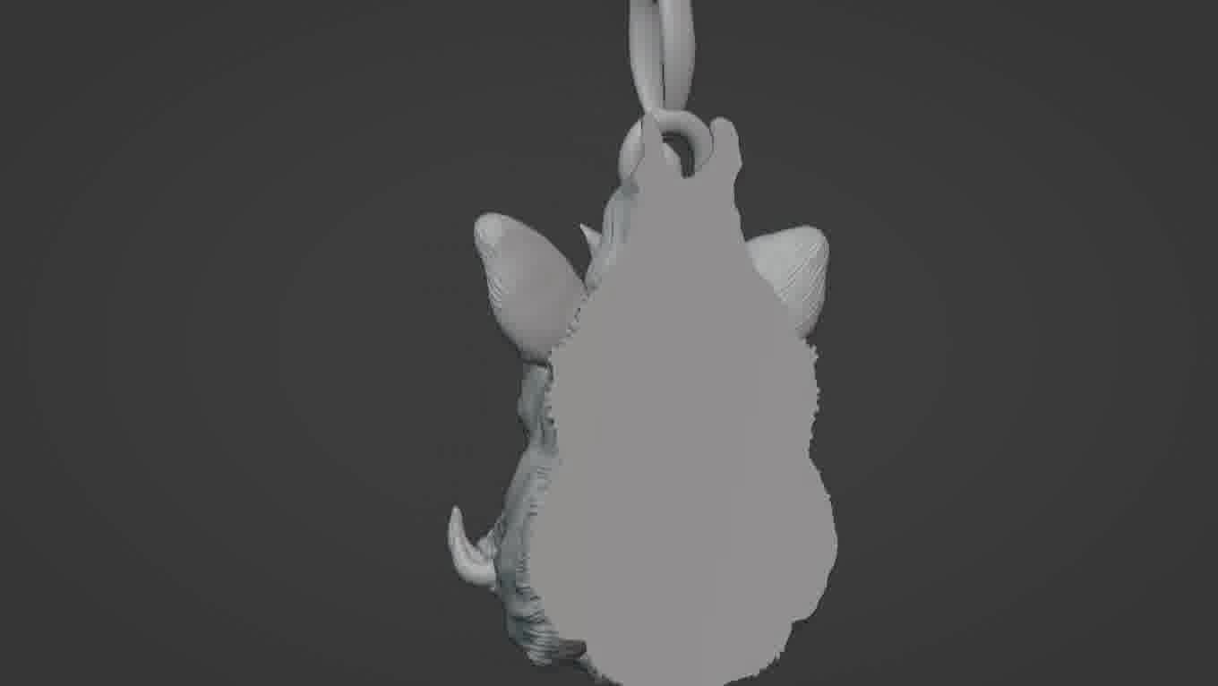 Pendant Pig 3D print model 3D print model_73
