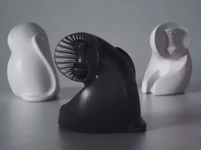 JONATHAN ADLER Ceramic Baboon