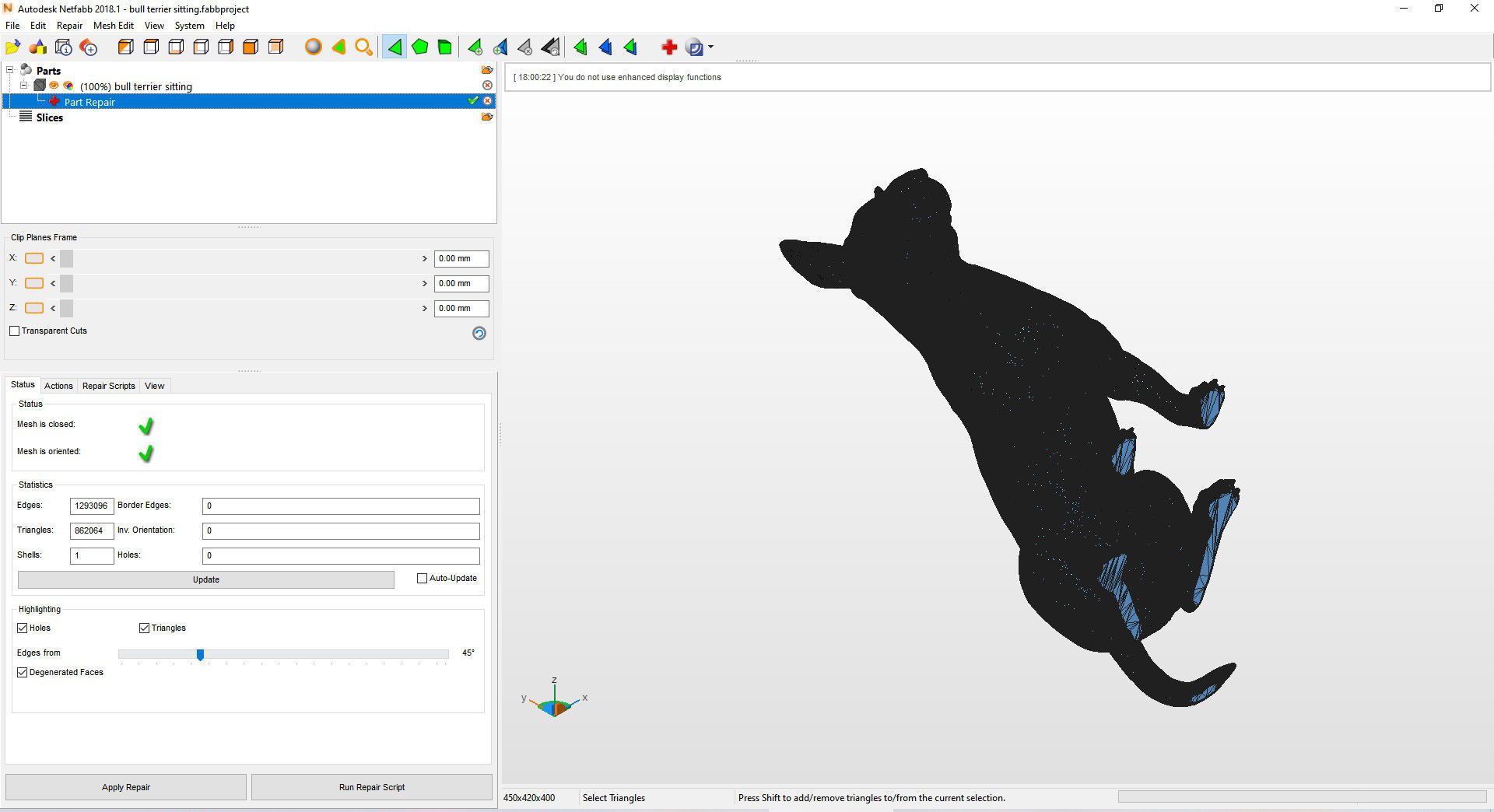 bull terrier sitting 3D print model_11