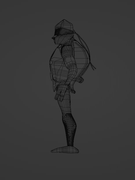 Leonardo Hamato Ninja Turtle ROTTMNT 3D model_21