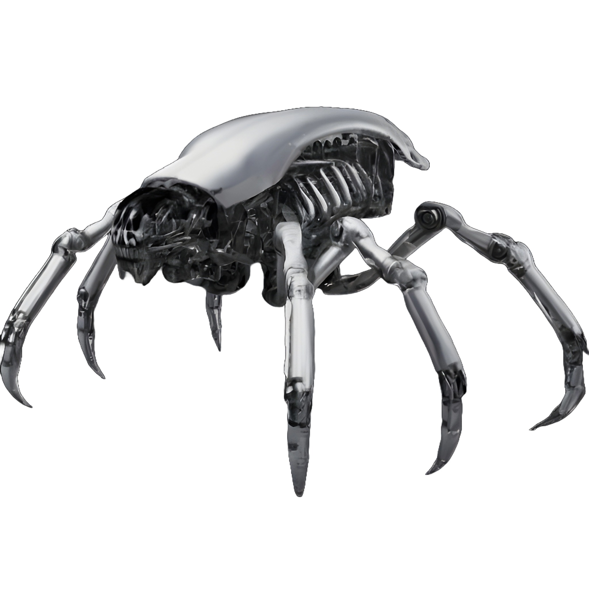 Skull Spider Automaton 3D print model_2