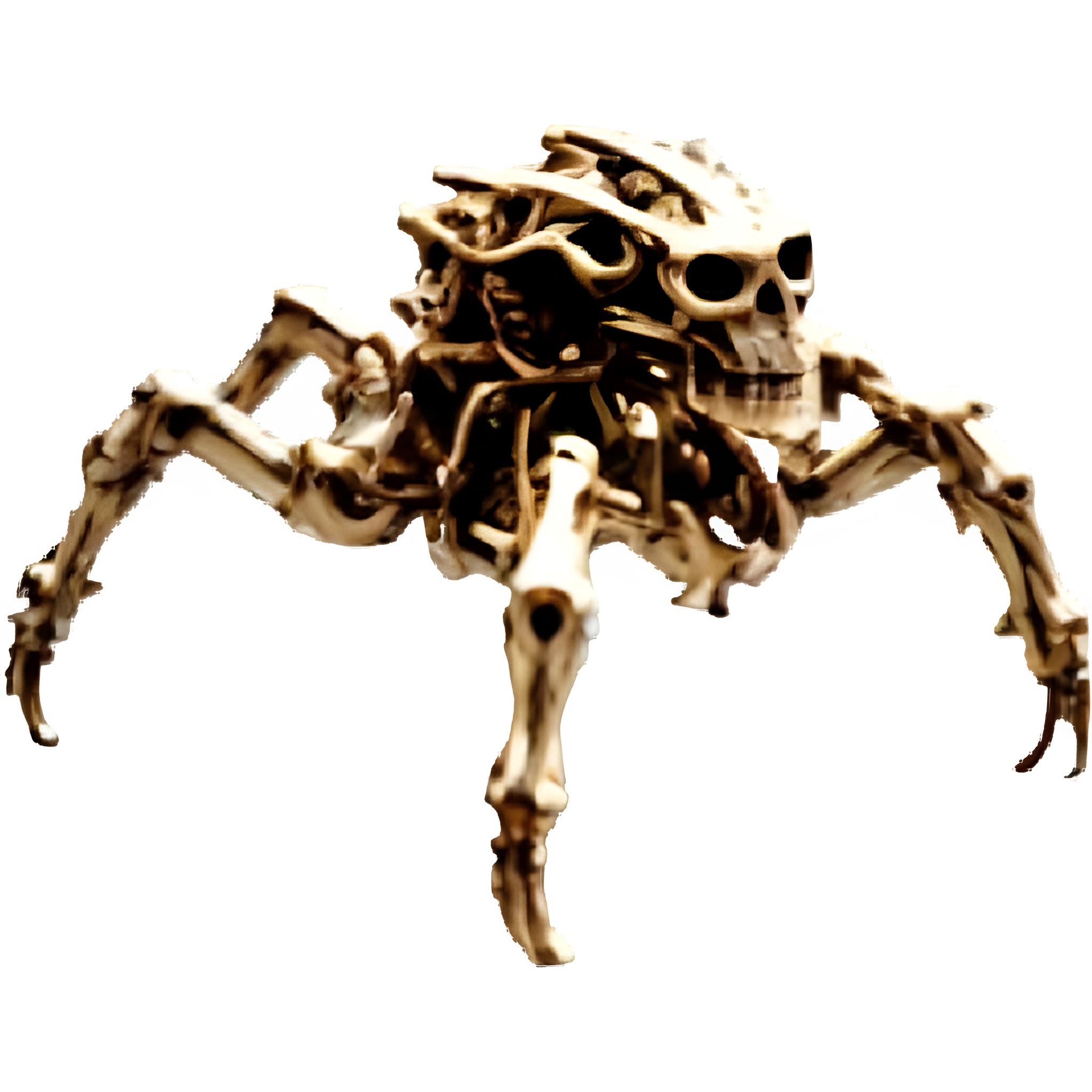 Skull Spider Automaton 3D print model_3