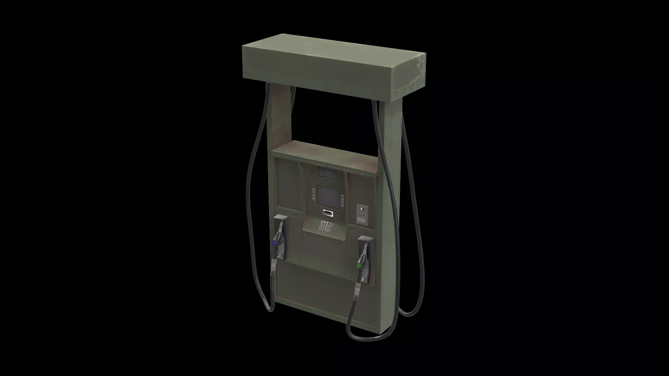 modern gas pump 01 3D model
