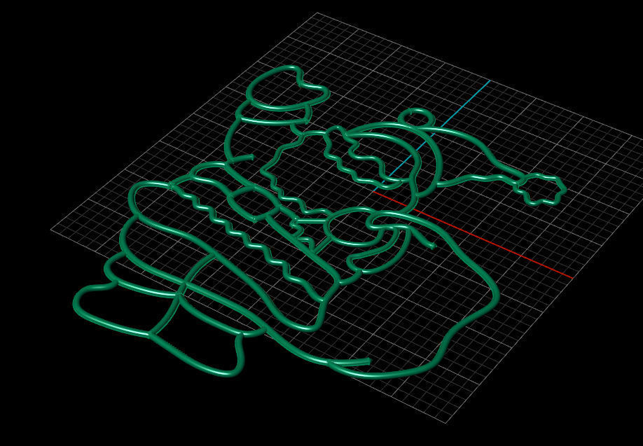 Santa Claus pendant 3D print model_8