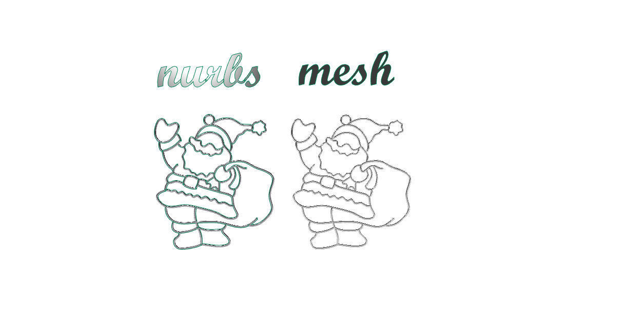 Santa Claus pendant 3D print model_7