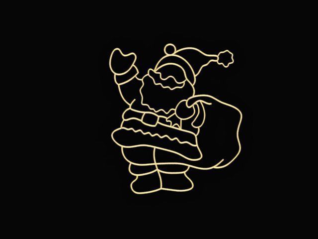 Santa Claus pendant 3D print model_3