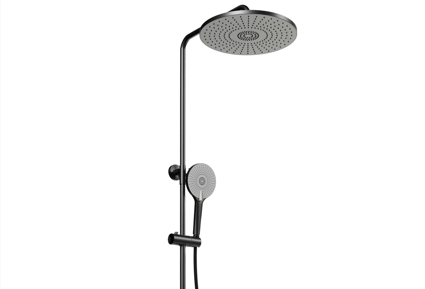 ZYACHUN Shower Faucet Set with LED Digital Display Smart Low-poly 3D model_7