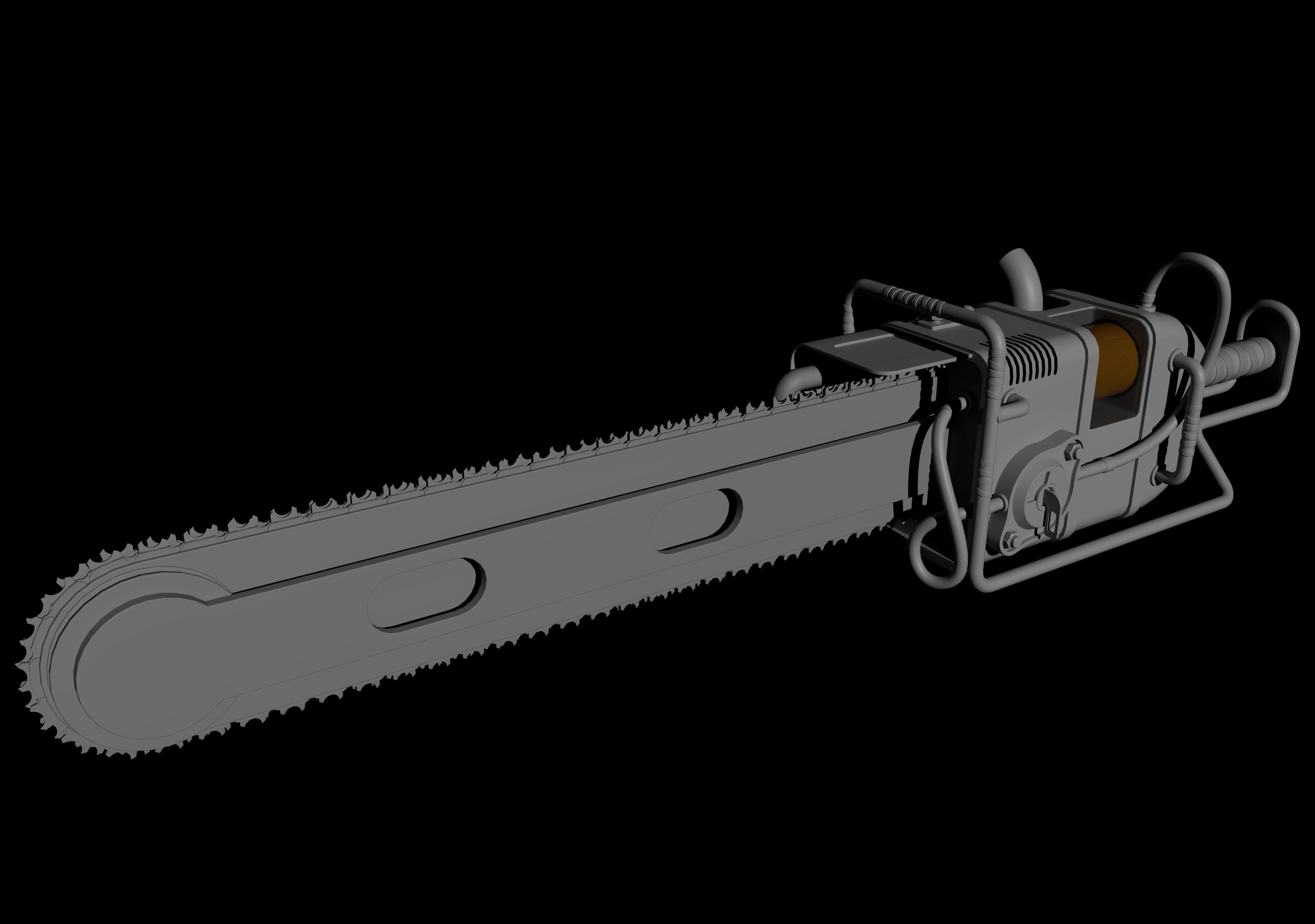 Chainsaw 3D model_3