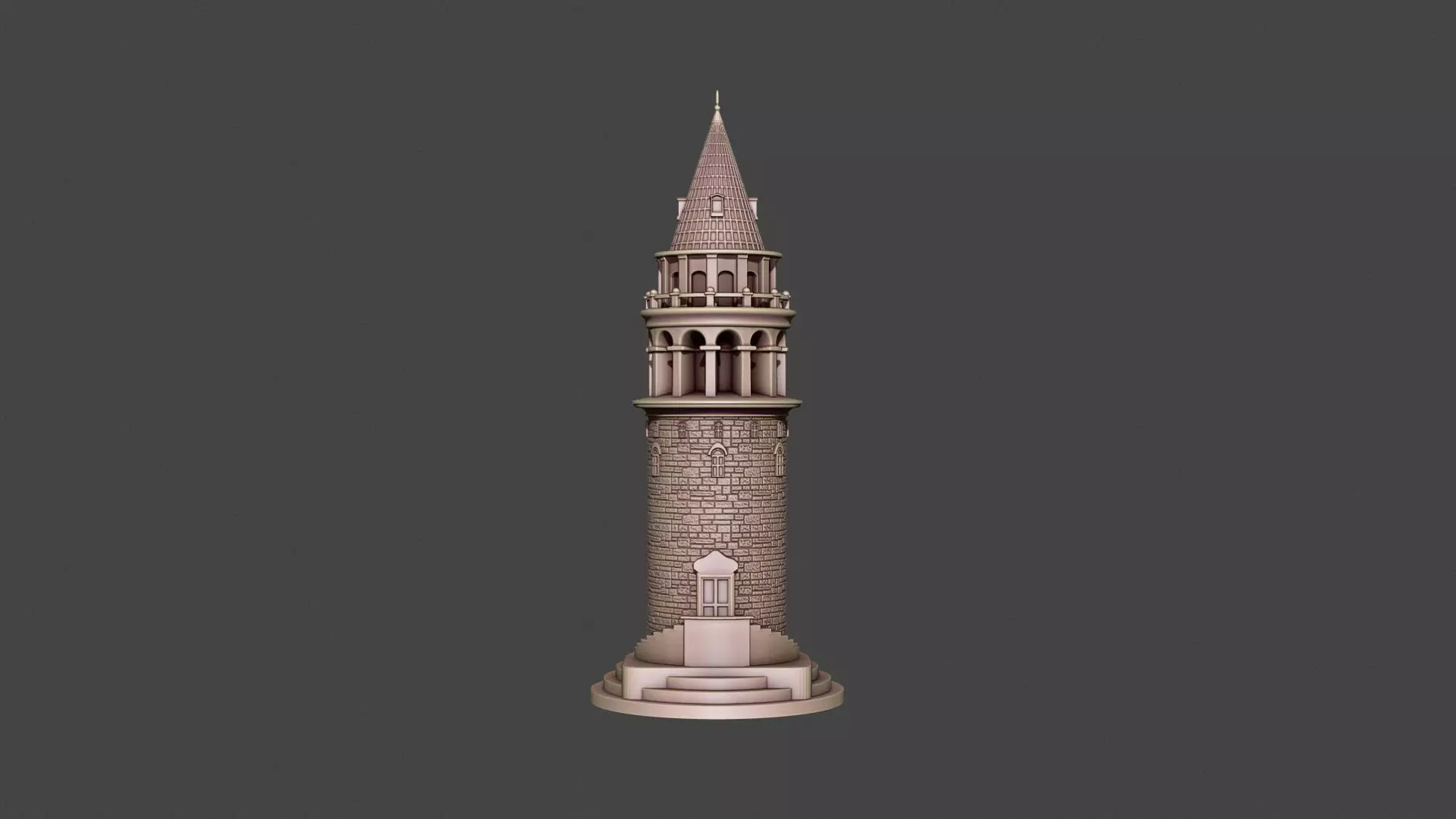 Galata Tower 3D print model_0
