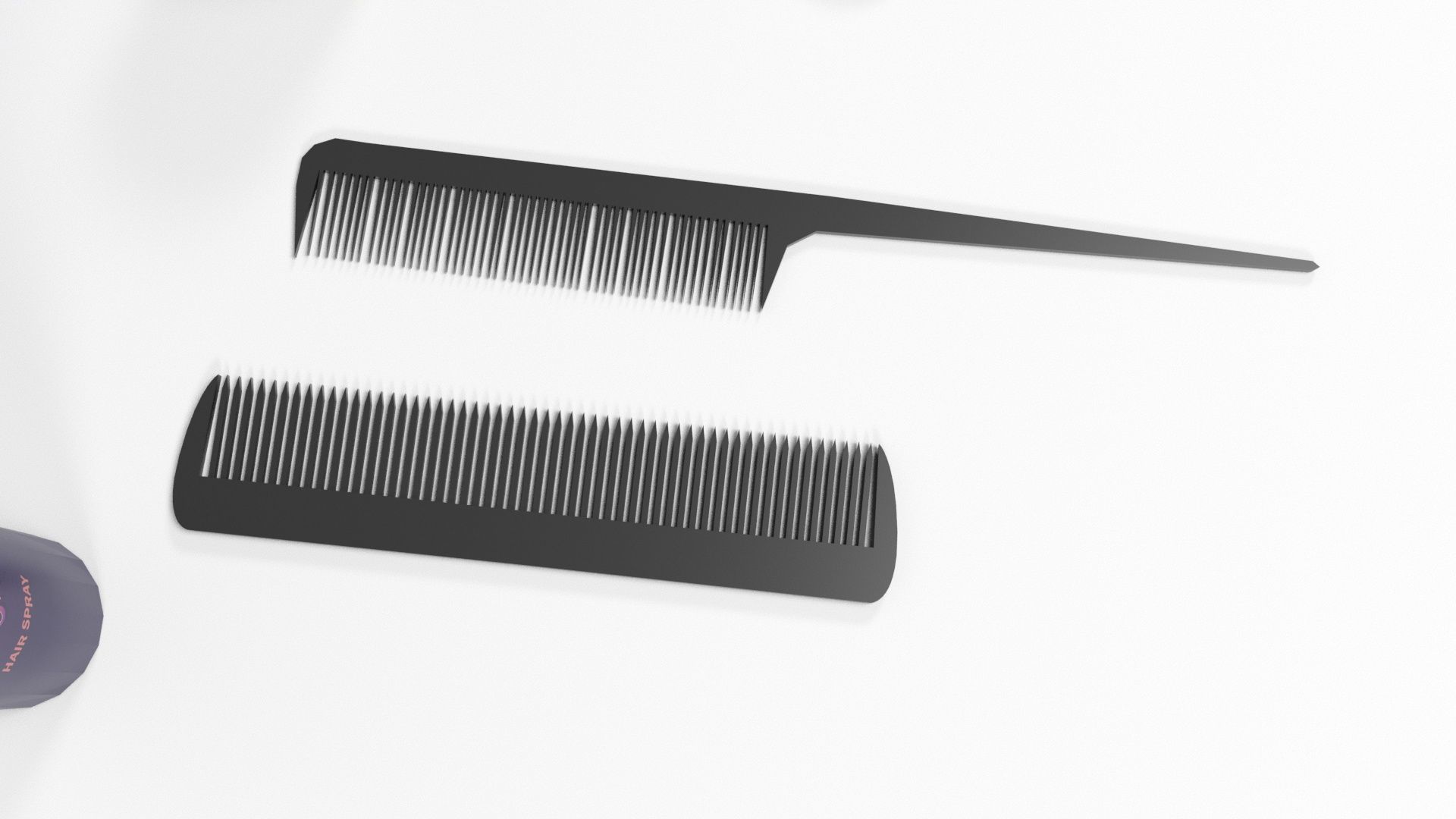 Barber shop Props Low-poly 3D model_8