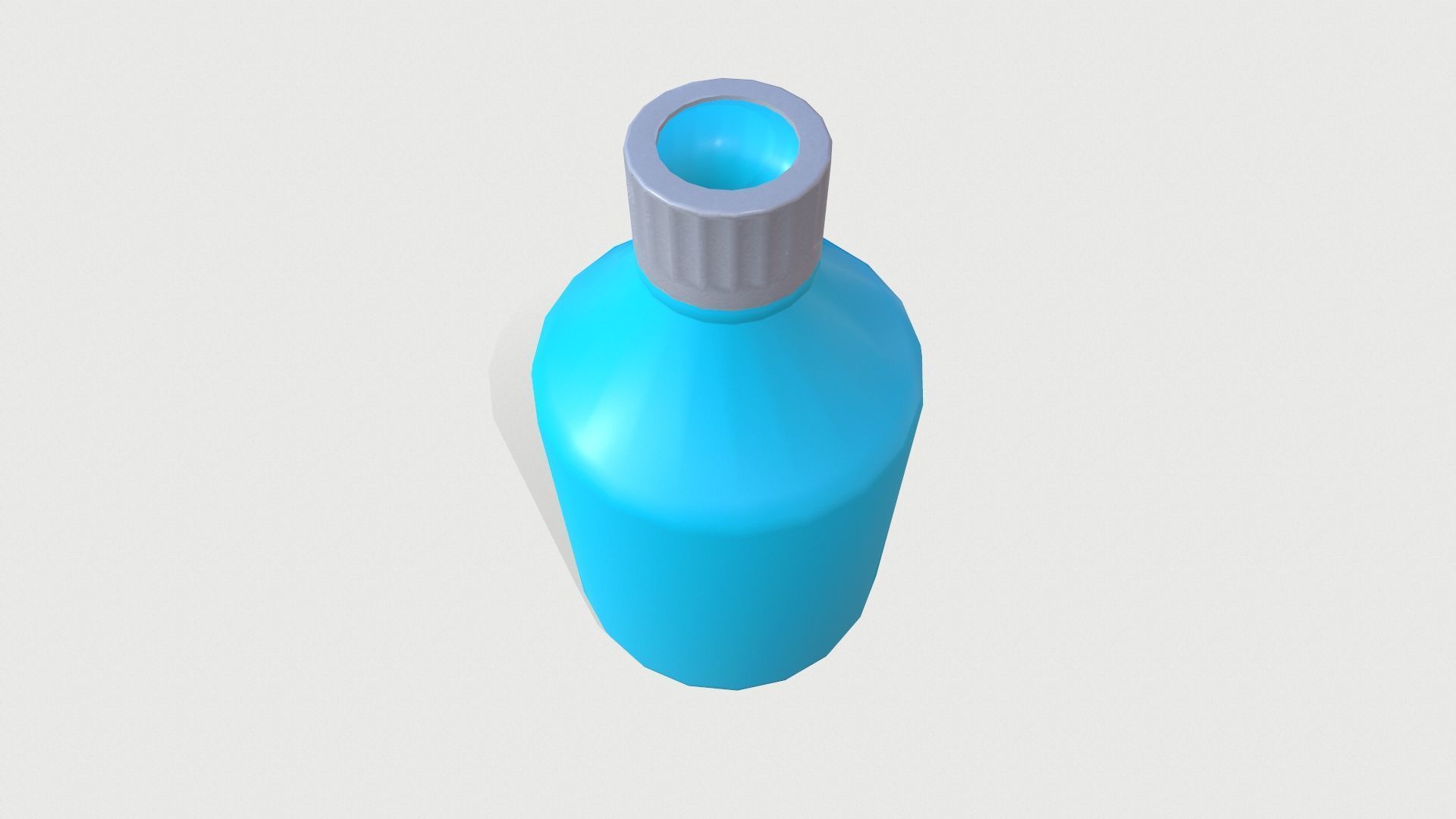 Lab Bottle Low-poly 3D model_4