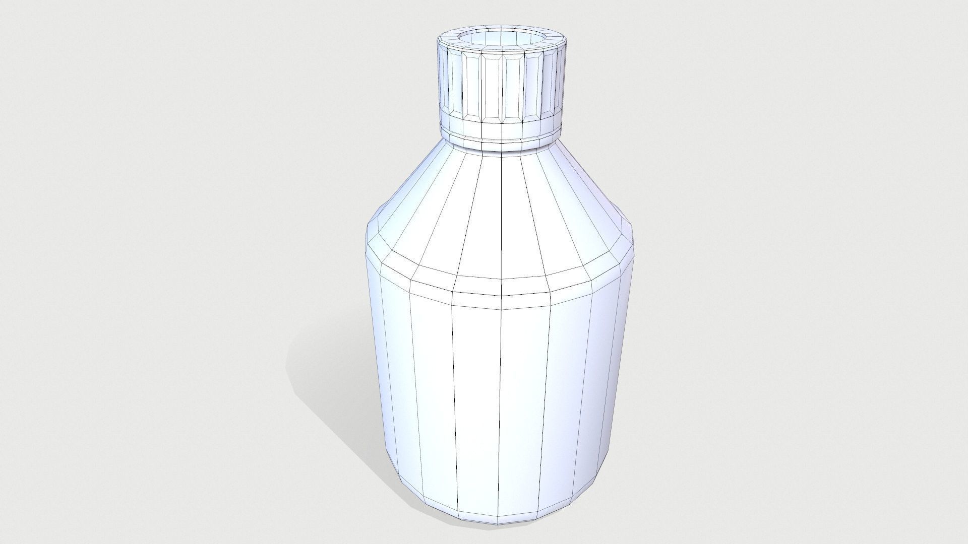 Lab Bottle Low-poly 3D model_8