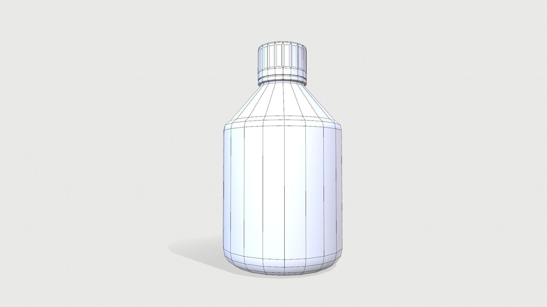 Lab Bottle Low-poly 3D model_7