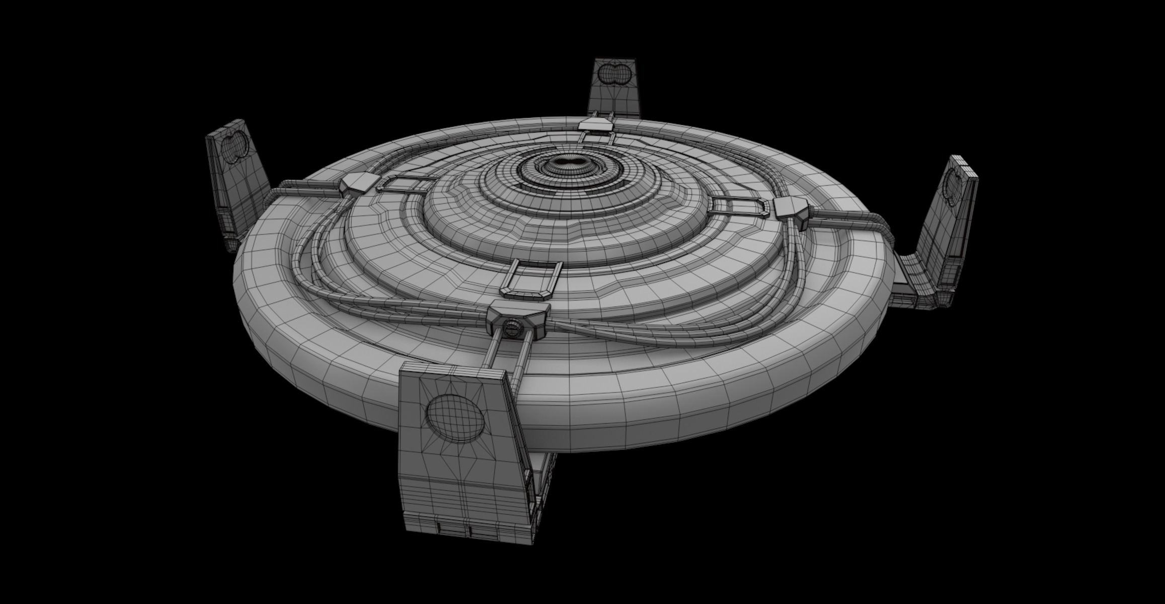 pedestal sifi 3D model_5